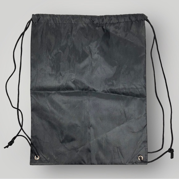 Baseballism Gold Babe Ruth Logo Black Drawstring Bag - Picture 3 of 5